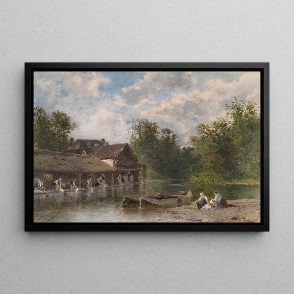 Eugne Ciceri - Les Lavandires Washerwomen.webp