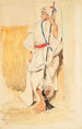 Arabisch schilderij staand - Eugène Delacroix — weergave van het kunstwerk