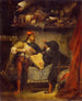 Faust en Méphistophélès - Eugène Delacroix — weergave van het kunstwerk