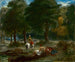 Griekse ruiters rusten in het bos - Eugène Delacroix — weergave van het kunstwerk