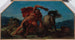 Hercules doden de centaur Nessus - Eugène Delacroix — weergave van het kunstwerk