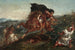 Het Gevecht - Eugène Delacroix — weergave van het kunstwerk