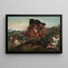 Het Gevecht - Eugène Delacroix — ingelijst kunstwerk aan de muur
