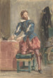 Mathurin Régnier - Eugène Delacroix — weergave van het kunstwerk