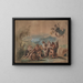 Orphée die de beschaving brengt naar de barbaarse voorouders van de Grieken - Eugène Delacroix — ingelijst kunstwerk aan de muur