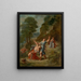 De lente: Eurydice gebeten door een slang tijdens het plukken van bloemen, de dood van Eurydice - Eugène Delacroix — ingelijst kunstwerk aan de muur