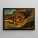 Tijger in de wacht - Eugène Delacroix — ingelijst kunstwerk aan de muur