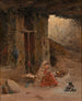 La Fileuse - Eugène Deshayes — weergave van het kunstwerk