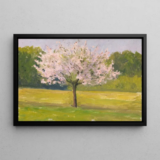 Eugne Emmanuel Lemercier - An Apple Tree in Blossom.webp