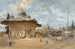 De fontein van Sultan Ahmed III in Constantinopel - Eugène Flandin — weergave van het kunstwerk