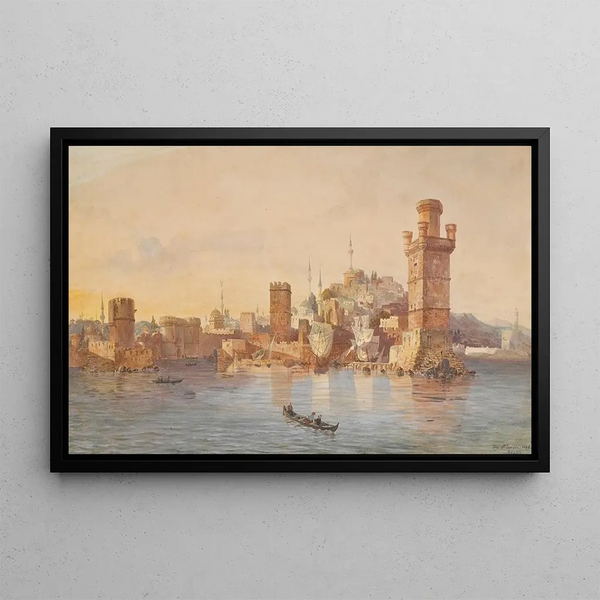 Eugne Flandin - View Of rhodes.webp