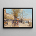 Promenade aan de oever van de Seine - Eugène Galien-Laloue — ingelijst kunstwerk aan de muur