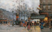 Boulevard animé Paris - Eugène Galien-Laloue — weergave van het kunstwerk