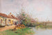 Lentedag aan de rand van de beek - Eugène Galien-Laloue — weergave van het kunstwerk