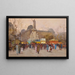 La Place de la République, Paris - Eugène Galien-Laloue — framed artwork on a wall