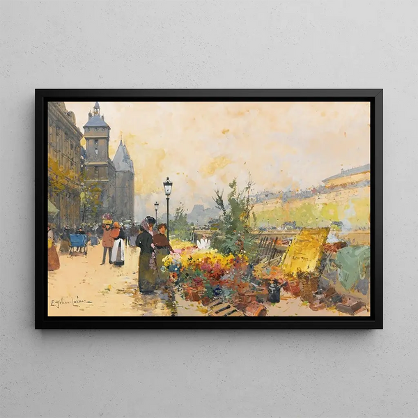 Eugne GalienLaloue - Le March Des Fleurs La Cit.webp