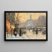 Parijs Place de la République onder de regen - Eugène Galien-Laloue — ingelijst kunstwerk aan de muur
