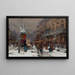 Boulevard de Paris in de winter - Eugène Galien-Laloue — ingelijst kunstwerk aan de muur