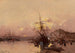 Port Breton bij schemering - Eugène Galien-Laloue — weergave van het kunstwerk