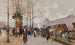 Quai Voltaire - Eugène Galien-Laloue — weergave van het kunstwerk