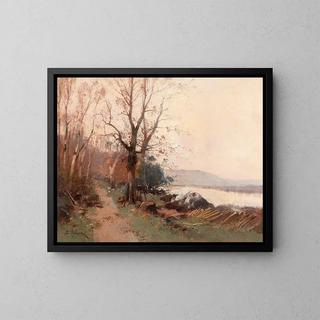 Eugne GalienLaloue - River Landscape.webp