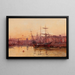 Zeilboten aan de kade in Normandië - Eugène Galien-Laloue — ingelijst kunstwerk aan de muur