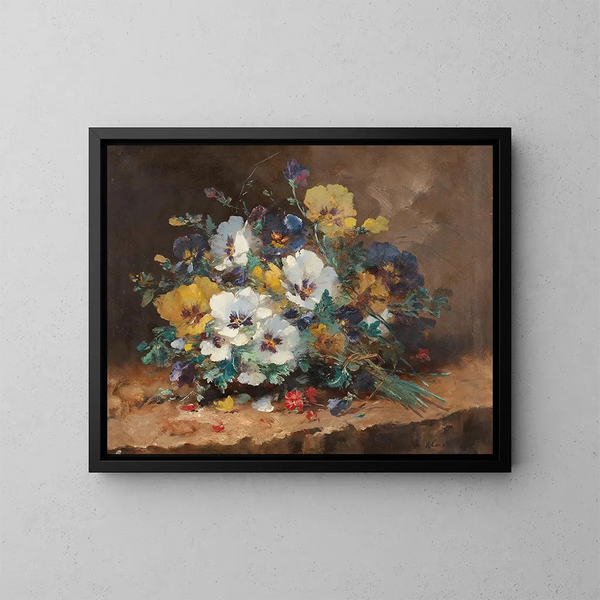 Gedachten - Eugène Henri Cauchois — ingelijst kunstwerk aan de muur