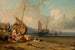 Aan de rand van de zee - Eugène Isabey — weergave van het kunstwerk