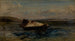 Klein boot schilderij - Eugène Isabey — weergave van het kunstwerk