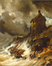 L'Épave - Eugène Isabey — weergave van het kunstwerk