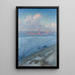The city at sunset - Eugène Jansson — framed artwork on a wall