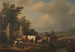 Vertrek naar de markt - Eugène Joseph Verboeckhoven — weergave van het kunstwerk