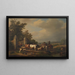 Vertrek naar de markt - Eugène Joseph Verboeckhoven — ingelijst kunstwerk aan de muur
