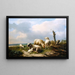 Schapen in een landschap - Eugène Joseph Verboeckhoven — ingelijst kunstwerk aan de muur