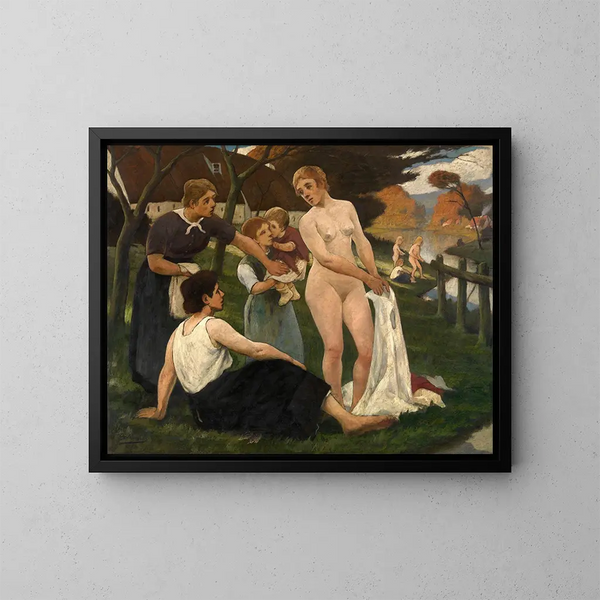 Oasis - Eugène Laermans — ingelijst kunstwerk aan de muur