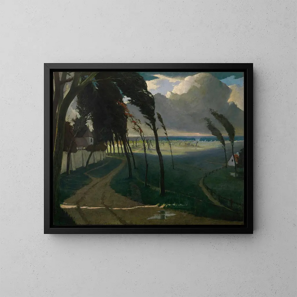 Tempête - Eugène Laermans — ingelijst kunstwerk aan de muur