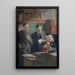 Honoré Champion 1846-1913 libraire-éditeur entouré de ses fils - Eugène Pascau — ingelijst kunstwerk aan de muur