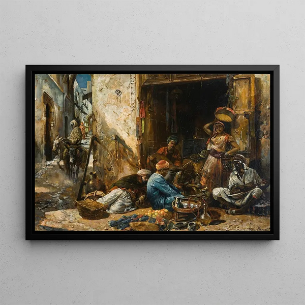 Eugne Pavy - A Busy Market.webp