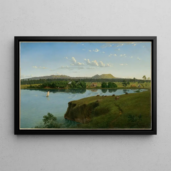 Eugne von Gurard - Purrumbete from across the lake.webp