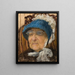 Old grandmother - Eva Bonnier — framed artwork on a wall