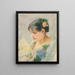 L'Espagnole Portrait of the Milliner - Eva Gonzalès — framed artwork on a wall