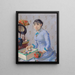 The Milliner - Eva Gonzalès — framed artwork on a wall