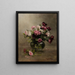 Vase de roses - Eva Gonzalès — framed artwork on a wall