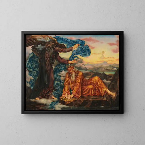 Aardse thuis - Evelyn De Morgan — ingelijst kunstwerk aan de muur
