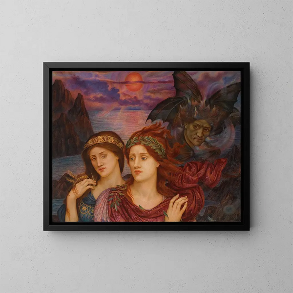La Vision - Evelyn De Morgan — ingelijst kunstwerk aan de muur