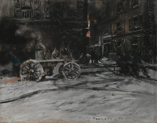 Everett Shinn - Fire Scene.webp