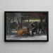 Quatorzième rue à Noël - Everett Shinn — framed artwork on a wall