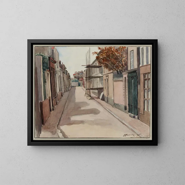 Boulevard Chauvelot, eerste stuk - F. Seguin — ingelijst kunstwerk aan de muur