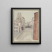 Rue Cardinal Lemoine taken from the corner of Clovis Street - F. Seguin — framed artwork on a wall