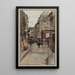 Rue Simon Lefranc giving onto Saint Martin Street and Temple Street - F. Seguin — framed artwork on a wall